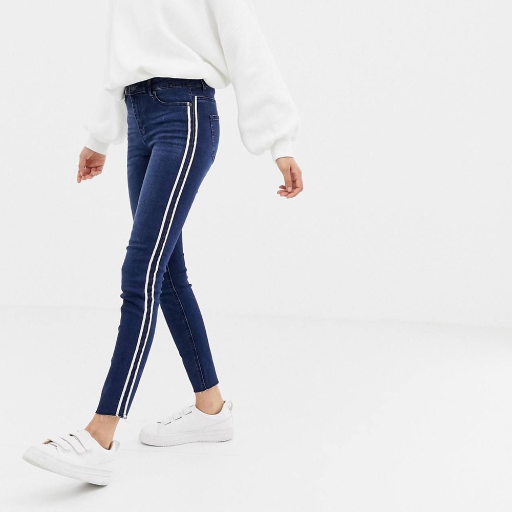 Only Pearl Side Panel Skinny Jeans